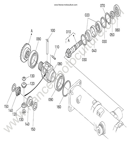 Differentiel AV KUBOTA L3200