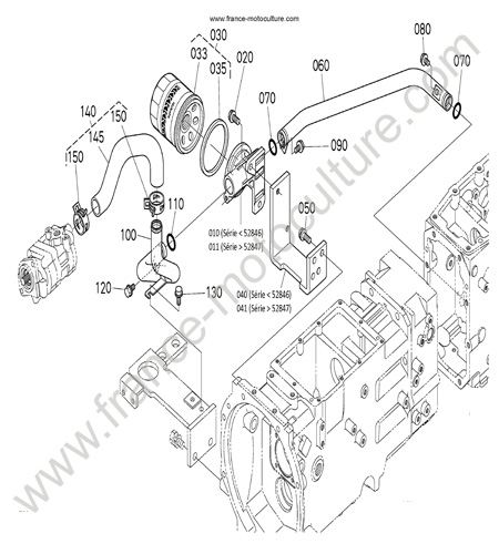 Circuit aspiration KUBOTA L3200