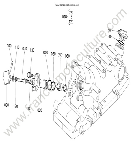 Couvercle cylindre KUBOTA L3200