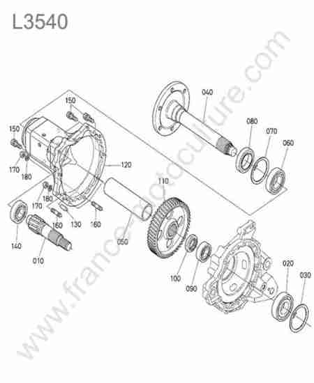 KUBOTA - L3540 : Pont arriere droit