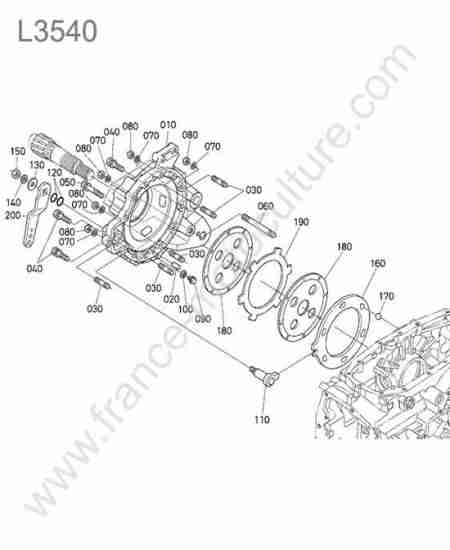 KUBOTA - L3540 : Frein droit