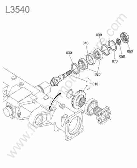 KUBOTA - L3540 : Pignon attaque avant