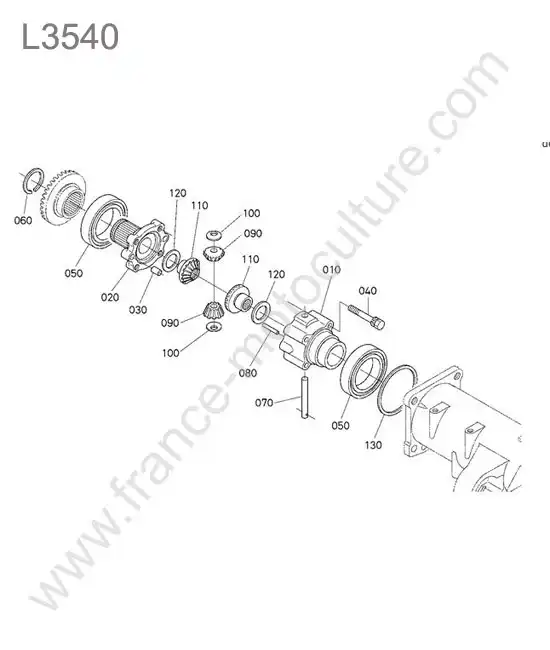 Differentiel avant KUBOTA L3540
