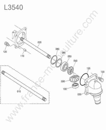 KUBOTA - L3540 : Pont avant