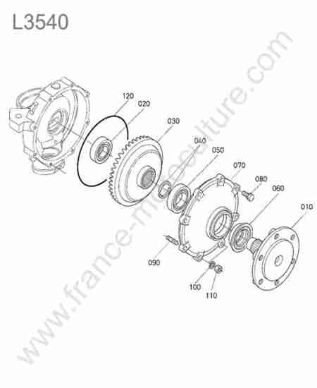 KUBOTA - L3540 : Reducteur avant