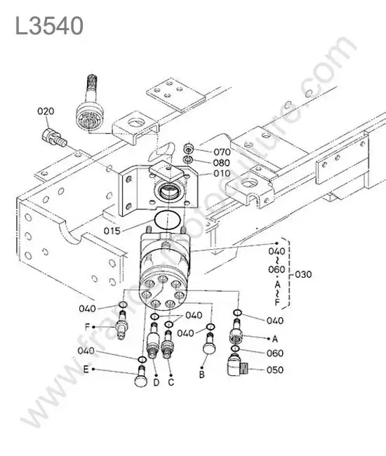 Servo direction KUBOTA L3540