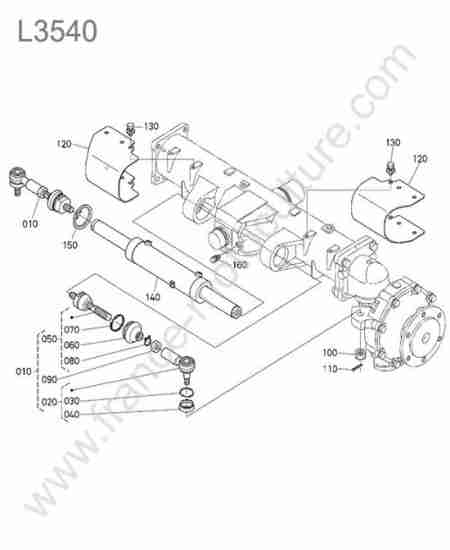 KUBOTA - L3540 : Rotules direction