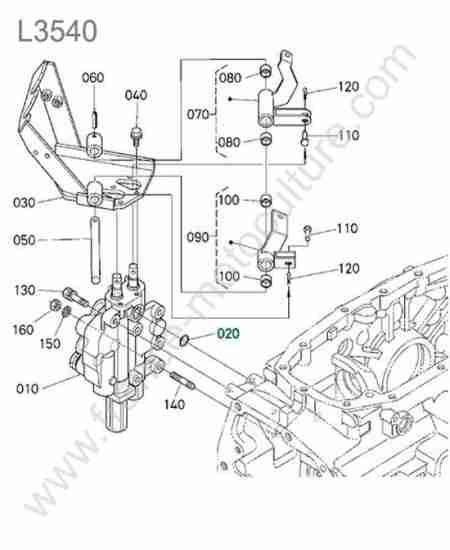 KUBOTA - L3540 : Support distributeur
