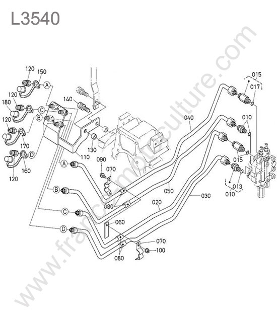 Prises chargeur KUBOTA L3540