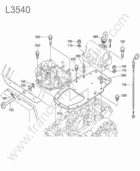 KUBOTA - L3540 : Culasse relevage