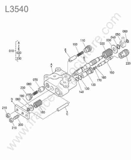 KUBOTA - L3540 : Distributeur relevage