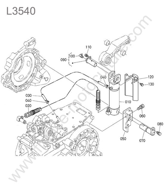 Verin relevage droit KUBOTA L3540