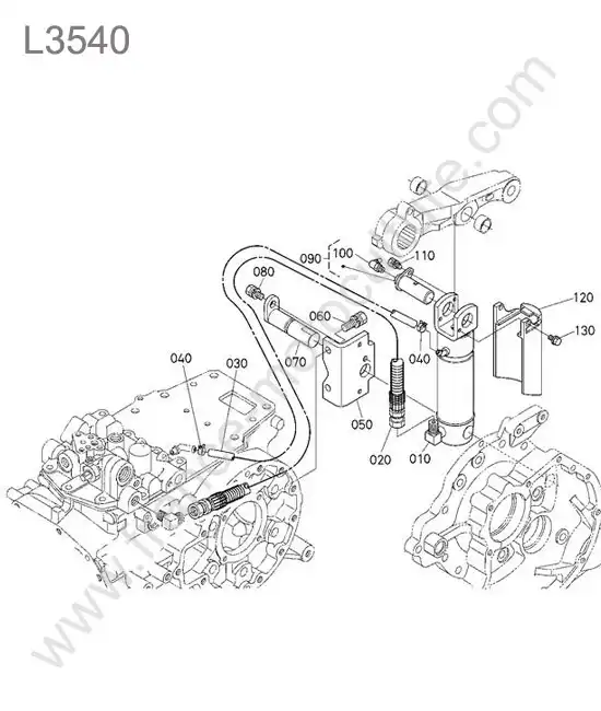 Verin relevage gauche KUBOTA L3540