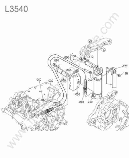 KUBOTA - L3540 : Verin relevage gauche