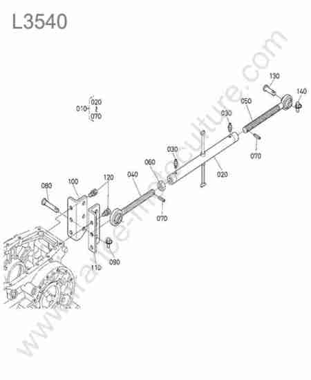 KUBOTA - L3540 : Barre poussee / 3 points