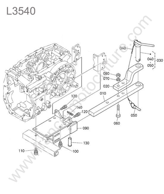 Attelage arriere KUBOTA L3540