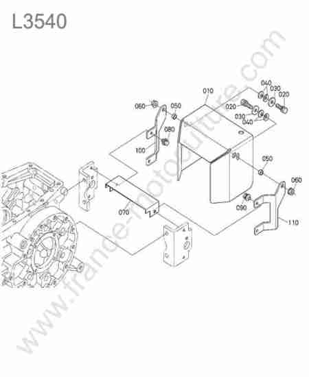 KUBOTA - L3540 : Protection prise de force