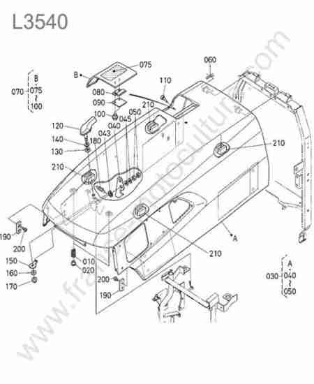 KUBOTA - L3540 : Capot