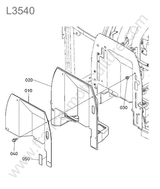 Isolant habitacle KUBOTA L3540