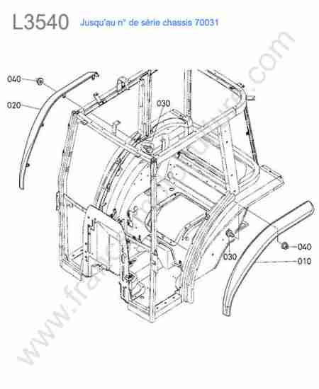KUBOTA - L3540 : Ailes superieures < 70031