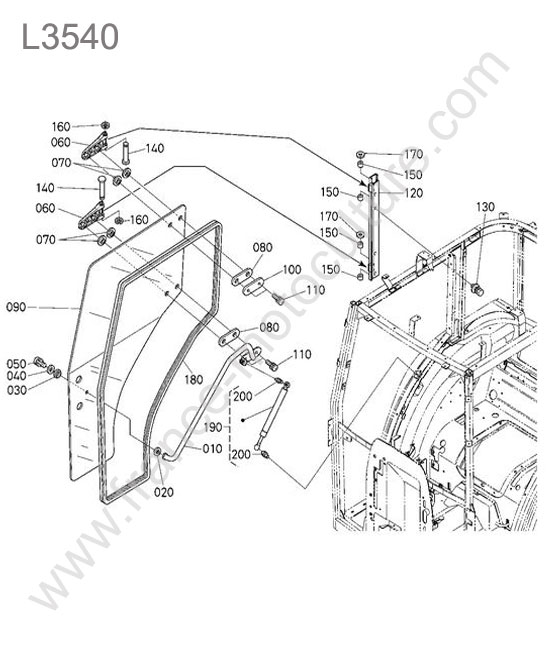 Porte droite KUBOTA L3540