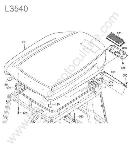 Toit exterieur KUBOTA L3540
