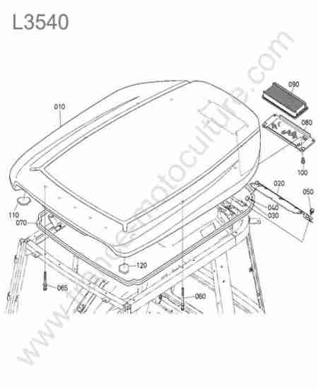 KUBOTA - L3540 : Toit exterieur