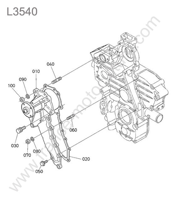 Pompe eau KUBOTA L3540