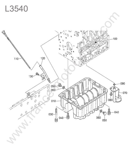 Carter huile KUBOTA L3540