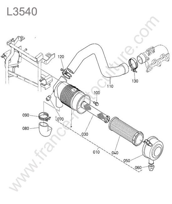 Filtre air KUBOTA L3540