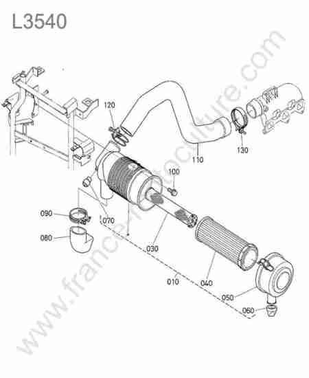 KUBOTA - L3540 : Filtre air