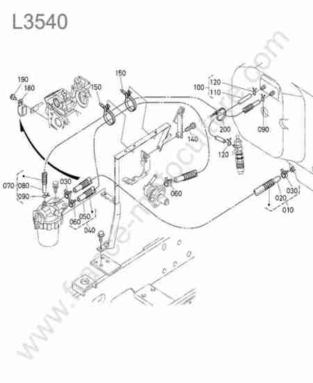 KUBOTA - L3540 : Tuyau carburant
