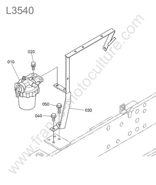 Support filtre KUBOTA L3540