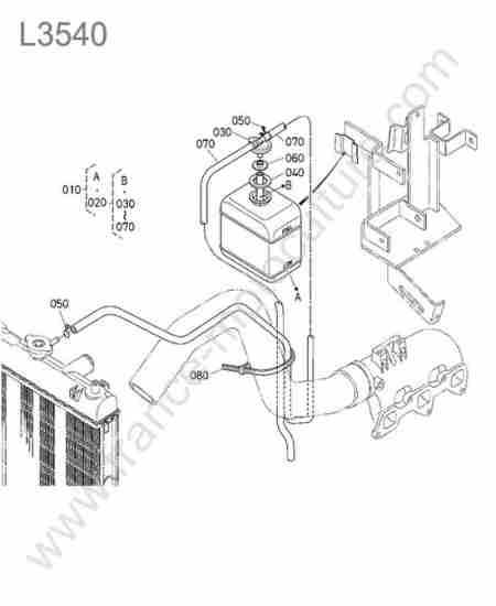 KUBOTA - L3540 : Vase expansion