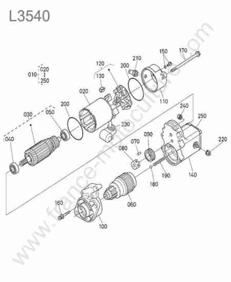 KUBOTA - L3540 : Demarreur