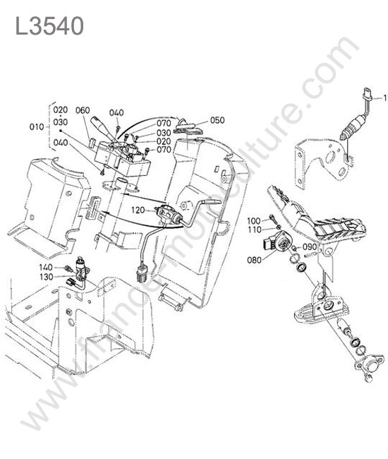 Commutateurs conduite KUBOTA L3540