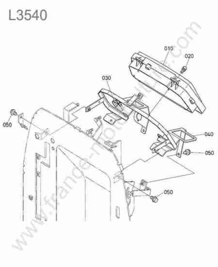 KUBOTA - L3540 : Support tableau bord