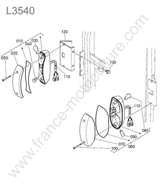 Eclairage avant KUBOTA L3540