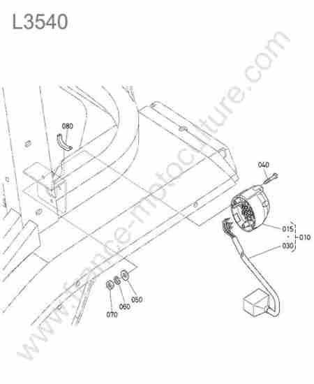 KUBOTA - L3540 : Prise remorque