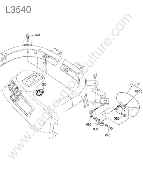 Phare travail arriere KUBOTA L3540