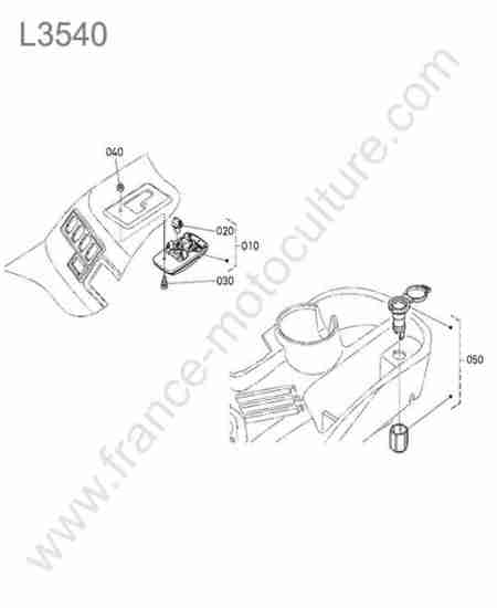 KUBOTA - L3540 : Plafonnier