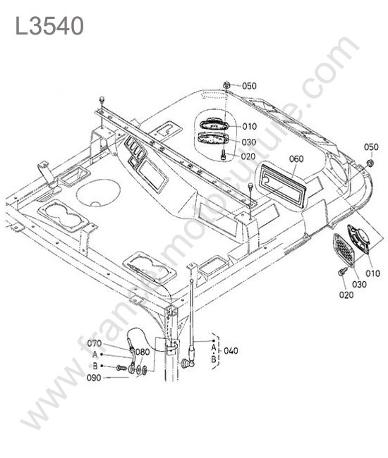 Haut parleurs KUBOTA L3540