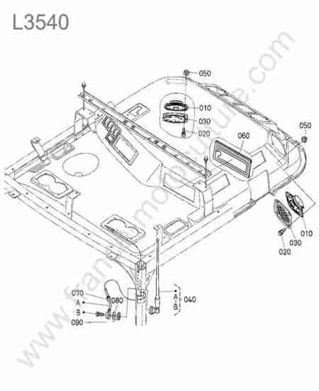 KUBOTA - L3540 : Haut parleurs