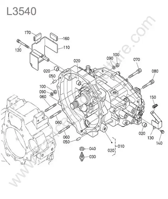 Carter embrayage KUBOTA L3540