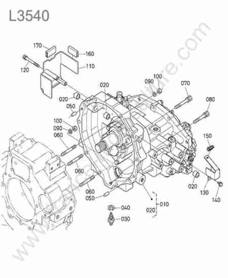 KUBOTA - L3540 : Carter embrayage