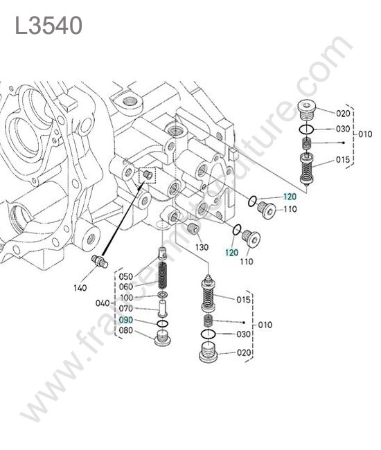 Soupape hst KUBOTA L3540