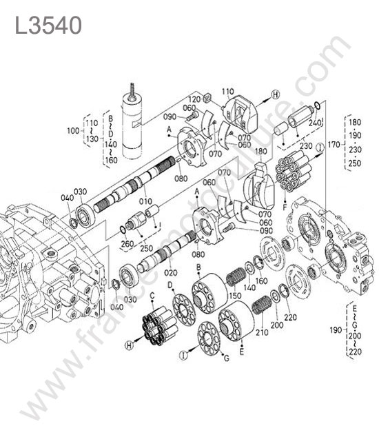 Pompe hst KUBOTA L3540