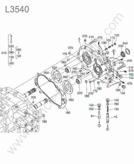 KUBOTA - L3540 : Couvercle hst
