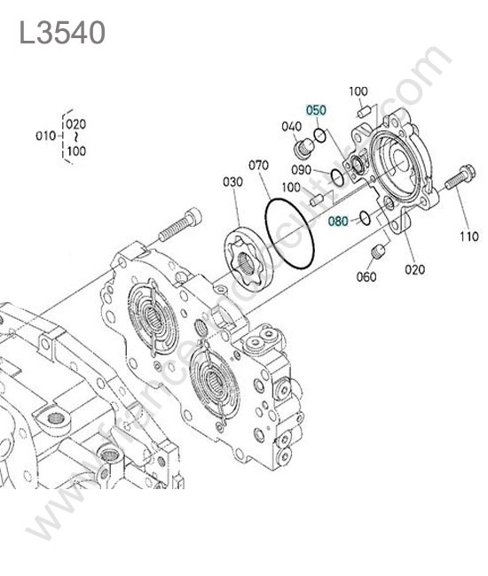 Pompe charge hst KUBOTA L3540