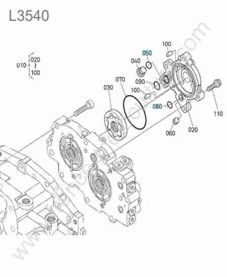 KUBOTA - L3540 : Pompe charge hst